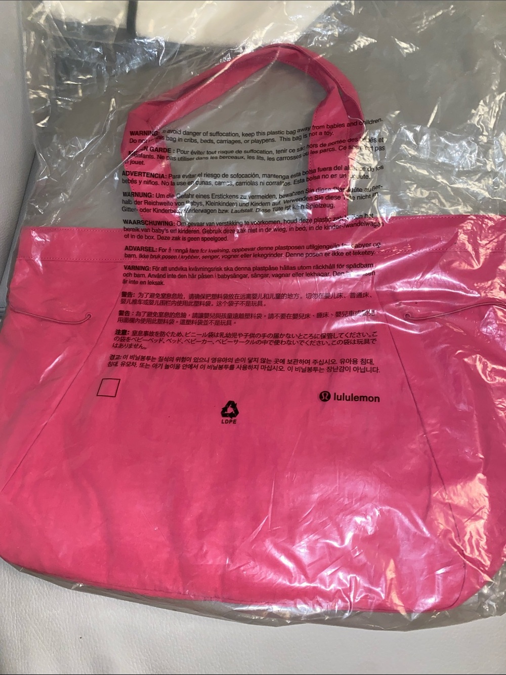 lululemon athletica Pink Tote Bag - Picture 2 of 10